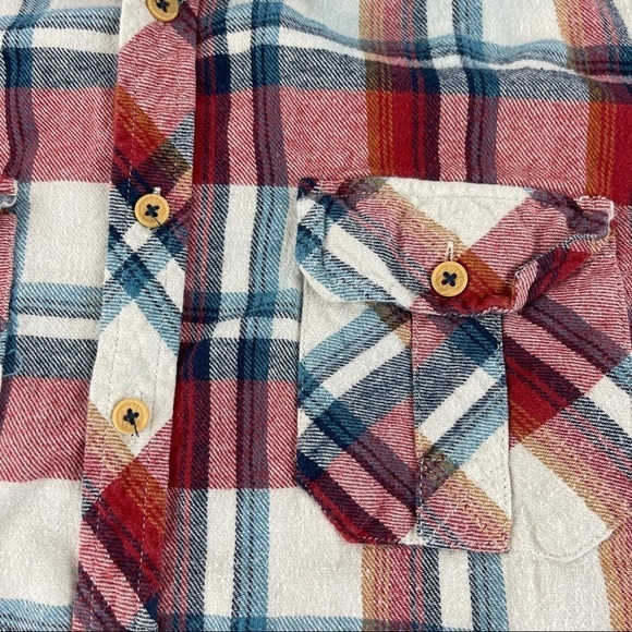 Rustic Outfitter Button Up Shirt Mens Small Red Plaid Long Sleeve - Picture 7 of 8